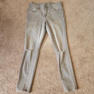 Old Navy Gray Rockstar Mid-Rise Jeans